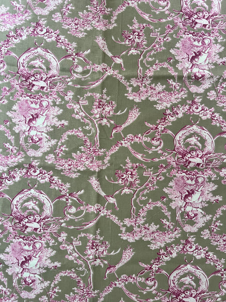 Dekorstoff Toile de Jouy mint