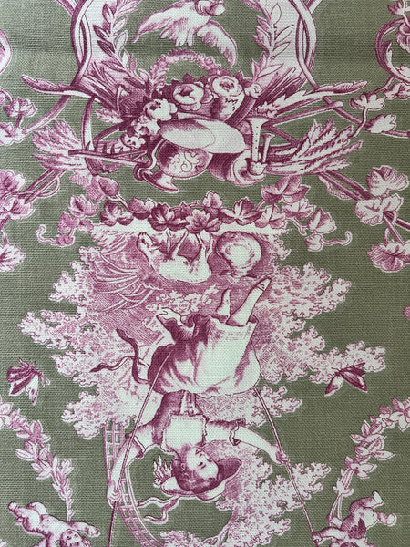 Dekorstoff Toile de Jouy mint